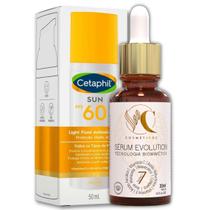 Protetor Facial Cetaphil Sun Kit Serum Vitamina C e Colágeno