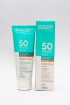 Protetor Facial Com Base Bege Medio Fps 50 60g Sunless