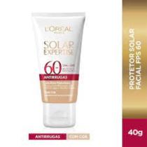 Protetor Facial com Cor L'Oréal Expertise Antirrugas FPS 60 40g L'oreal 40g Facial