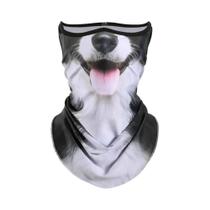 Protetor Facial E De Pescoço 3D Com Design De Gato, Respirável, Secagem Rápida, Poliéster, Protetor