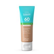 Protetor Facial FPS 60 Com Base 4.0 Sunless Antioleosidade 40g Farmax