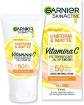 Protetor Facial Garnier Vitamina C FPS50 Cor Clara 40g Protetor Facial Garnier Vitamina C FPS50 Cor Clara 40g