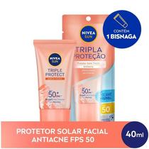Protetor Facial Nivea Sun Antiacne Fps50 40ml