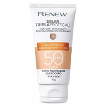 Protetor Facial Renew Solar Hialurônico FPS 50 40g - Avon Protetor Facial Renew Solar Hialurônico FPS 50 40g - Avon