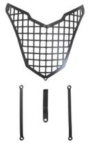 Protetor Farol CB500X Até 2016 Modelo Grade Preto Fosco