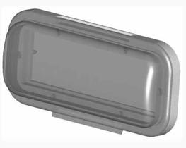 Protetor Frontal Som Radio e Toca Cd Maritimo - Barcos - Base na cor Branca e Tampa Protetora Transparente