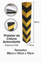 Protetor Garagem Coluna Cantoneira ZEBRADA EVA ALTOCCOLANTE 80CM