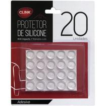 Protetor Gota De Silicone Anti-impacto 1cm Com 20 Unidades - Clink