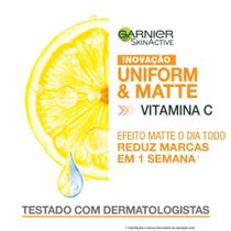 Protetor Hidratante Facial Garnier Uniform e Matte Vitamina C FPS 30 - 40g