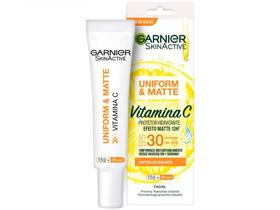 Protetor Hidratante Facial Garnier Uniform & Matte - Vitamina C FPS 30 15g
