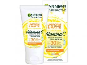 Protetor Hidratante Facial Garnier Uniform & Matte - Vitamina C FPS 30 40g