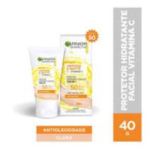 Protetor hidratante facial garnier uniform & matte vitamina c fps 50 cor clara 40g Garnier 40g