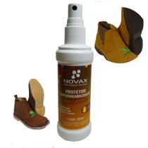 Protetor Impermeabilizante Novax 80ml - Impermeabilizante Repelente De Líquidos E Sujeira Para Calçados