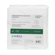 Protetor Impermeável De Colchão King Camesa Bambu Branco