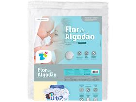 Protetor Imperméavel Flor De Algodão P/ Berço - Fibrasca Protetor Imperméavel Flor De Algodão P/ Berço - Fibrasca