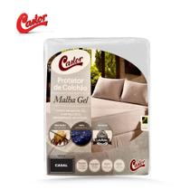 Protetor Impermeável Malha Gel Branco Casal 140x190x050
