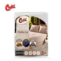 Protetor Impermeável Malha Gel Branco Queen Size 160x200x050