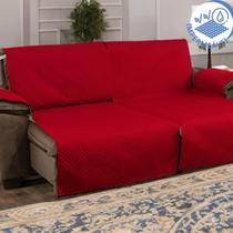 Protetor Impermeável Para Sofá Retrátil e Reclinável de 2 Módulos 2,20 Metros Com Elástico Fixador e Bolso Lateral