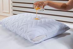 Protetor Impermeável Para Travesseiro 50 x 70 cm - 100% poliéster - Branco