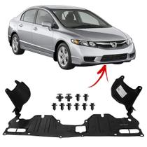 Protetor Inferior do Motor com Grampos para Honda Civic 2007 a 2011 - Parabarro Central Protetor Inferior do Motor com Grampos para Honda Civic 2007 a 2011 - Parabarro Central