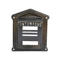 Protetor Interfone Caixa Alumínio Fundido N02Prata Craqueado