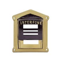 Protetor Interfone Campainha Caixa Alumínio Fundido N02 Ouro Protetor Interfone Campainha Caixa Alumínio Fundido N02 Ouro