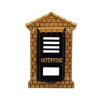 Protetor Interfone Colonial Alumínio Fundido Ouro 4x10x19cm Protetor Interfone Colonial Alumínio Fundido Ouro 4x10x19cm