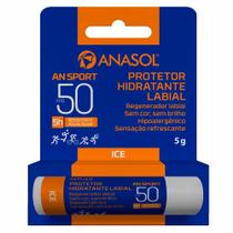 Protetor Labial Anasol Sport Com Proteção Solar 50 FPS - Sem Cor / Sem Brilho- Hipoalérgico / Hidratante