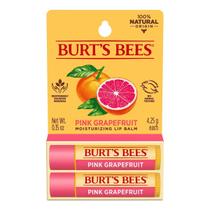Protetor Labial Burts Bees Pink Grapefruit Pomelo Rosado Lip Balm Bastão Stick Hidratante Natural 2 Pack 8,5g