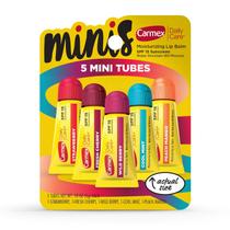 Protetor Labial Carmex Daily Care Lip Balm 5 Mini Tubes Morango Cereja Frutas Vermelhas Menta Manga Bisnaga 5g Protetor Labial Carmex Daily Care Lip Balm 5 Mini Tubes Morango Cereja Frutas Vermelhas Menta Manga Bisnaga 5g