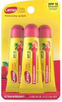 Protetor Labial Carmex Daily Care Moisturizing Lip Balm Fps 15 Morango Strawberry Bisnaga Tubes Protetor Labial Carmex Daily Care Moisturizing Lip Balm Fps 15 Morango Strawberry Bisnaga Tubes