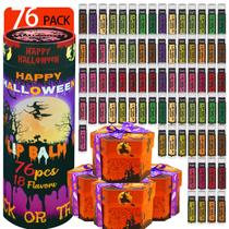 Protetor labial de Halloween Yopela, pacote 76, com vitamina E, óleo de coco
