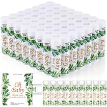 Protetor labial Dmsky Baby Shower Favorece 60 unidades com sabor de baunilha