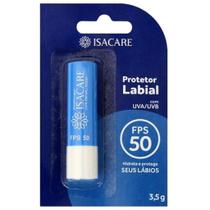 Protetor Labial FPS 50 Sem Cor Isacare 3,5g - Alta Proteção UVA/UVB