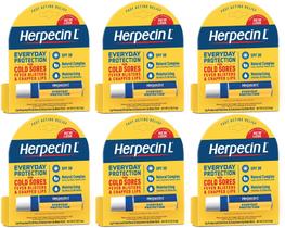 Protetor Labial Herpecin-L FPS 30 Proteção Diária Pacote com 6