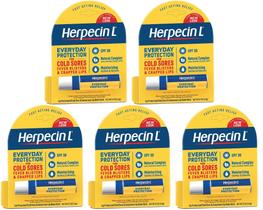 Protetor labial Herpecin L SPF 30 3mL (pacote com 5) Protetor labial Herpecin L SPF 30 3mL (pacote com 5)