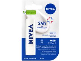 Protetor Labial Hidratante Nivea Med Repair FPS15 4,8g Protetor Labial Hidratante Nivea Med Repair FPS15 4,8g