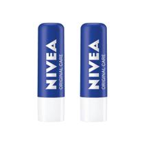 Protetor Labial Nivea 4,8G Care - Kit C/2 Un