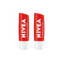 Protetor Labial Nivea 4,8G Morango - Kit C/2 Un