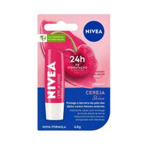 Protetor Labial Nívea Lip Care Cereja Shine 4,8g Protetor Labial Nívea Lip Care Cereja Shine 4,8g