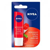 Protetor Labial Nivea Morango Shine 4,8g