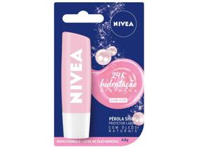 Protetor Labial Nivea Pérola Shine - Hidratação Profunda 4,8g