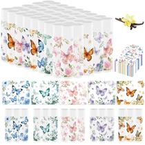 Protetor labial Nlicrst Butterfly Baby Shower Favors 50 unidades com bolsa