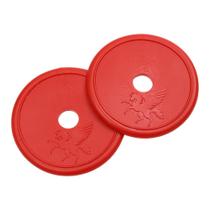 Protetor Lateral de Borracha Vermelha para Freio e Bridão Rodeo West 27338 Protetor Lateral de Borracha Vermelha para Freio e Bridão Rodeo West 27338