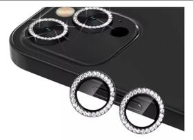 Protetor Lente de Câmera Com Strass Para iPhone 14 - Anel Cor Preto em Vidro Temperado Protetor Lente de Câmera Com Strass Para iPhone 14 - Anel Cor Preto em Vidro Temperado