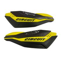 Protetor mao circuit dakar universal carbono c/ amarelo - pm038-2d6 (st)