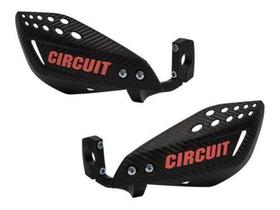 Protetor Mão Circuit Vector Carbono Haste Nylon Moto Trilha