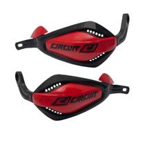 Protetor mão p4 preto/vermelho para de guidão ferro circuit Protetor mão p4 preto/vermelho para de guidão ferro circuit