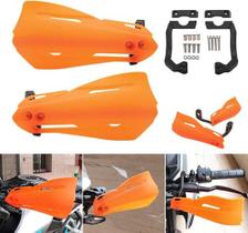 Protetor Mão Rx Para Moto Manopla Punho Nylon Par Laranja