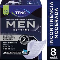 Protetor Masculino Noturno Tena Men Nível 3 Absorção Moderada 8 Unidades